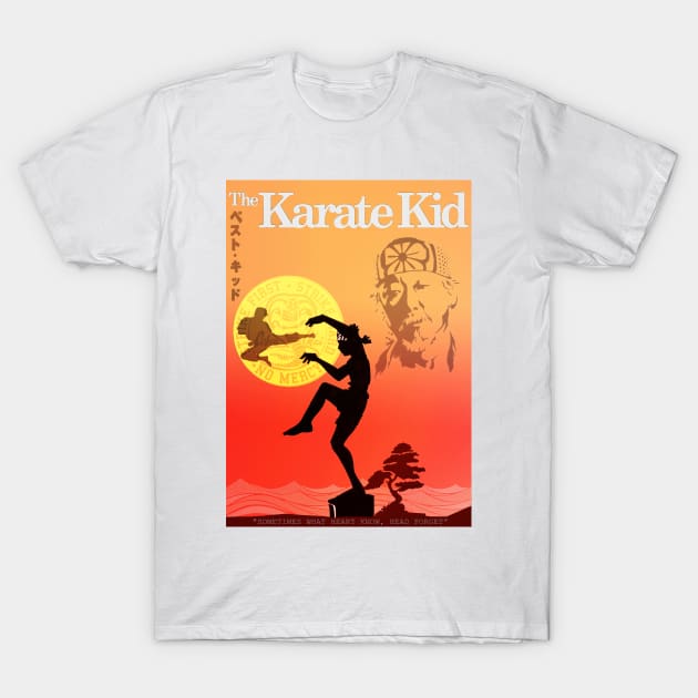 The karate kid minimal art poster T-Shirt by retromegahero